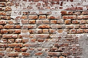 17th century brick wall background photo